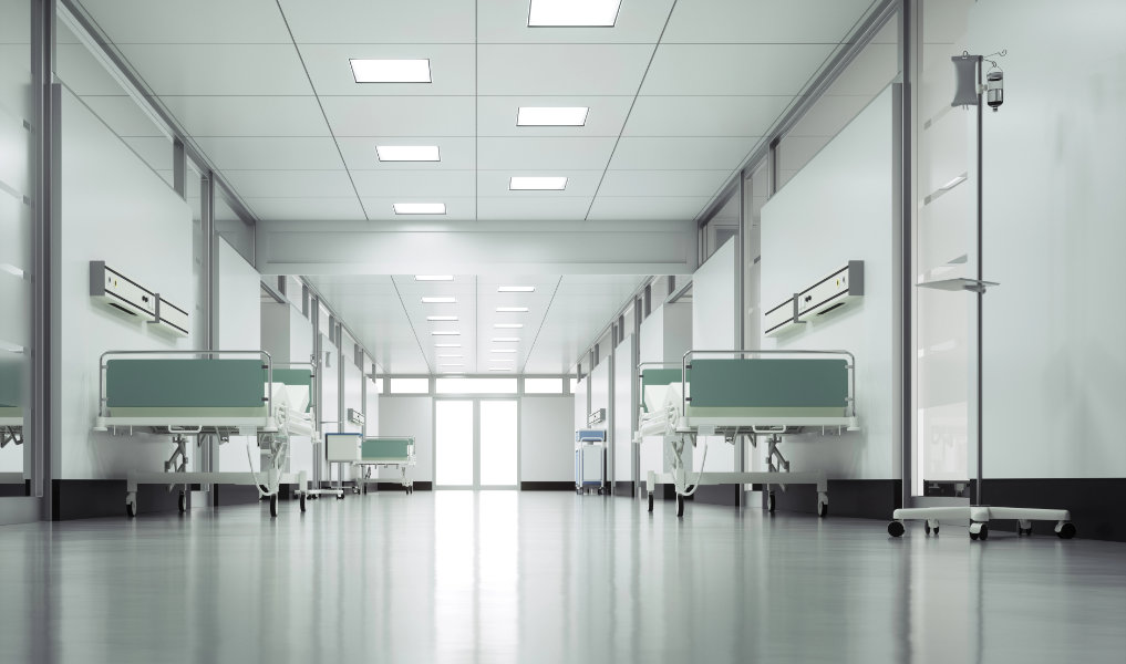 Empty hospital floor - High quality render